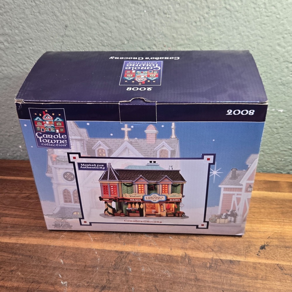 Lemax Carole Towne Collection 2008 CORADO'S GROCERY Christmas Village